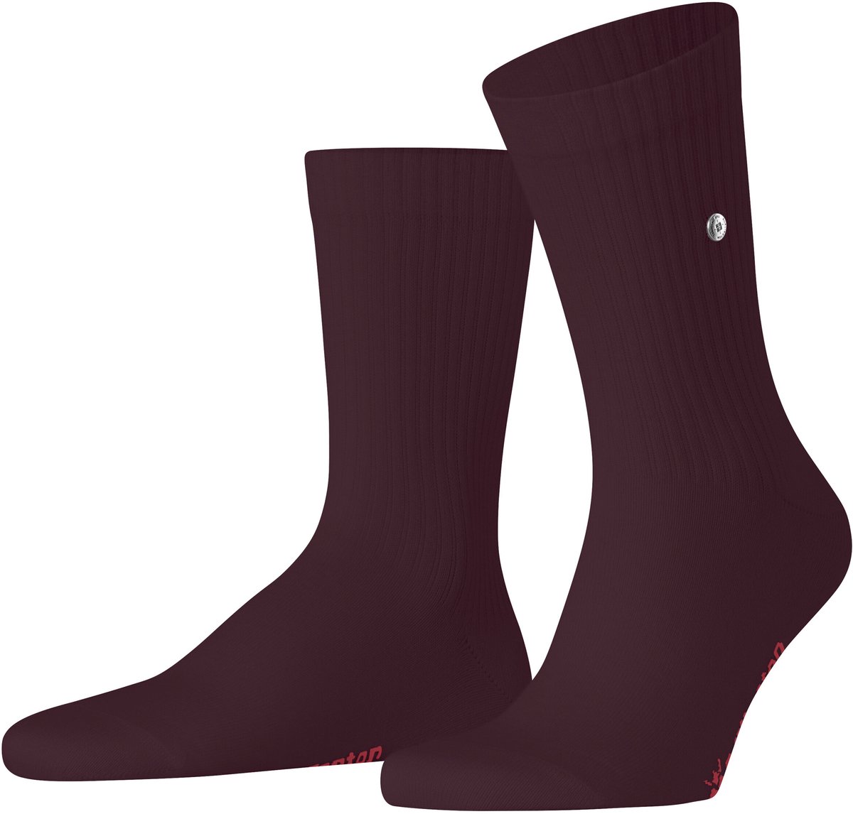 Burlington Bond Street eenkleurig katoen sokken heren rood - maat 40-46