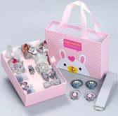 Cadeauset - Haarspeld - Haaraccessoires – 18 stuks – Leuk voor baby's en peuters – giftset – Grijs - Haarsieraden - Vandaag besteld is binnen 2 werkdagen in huis