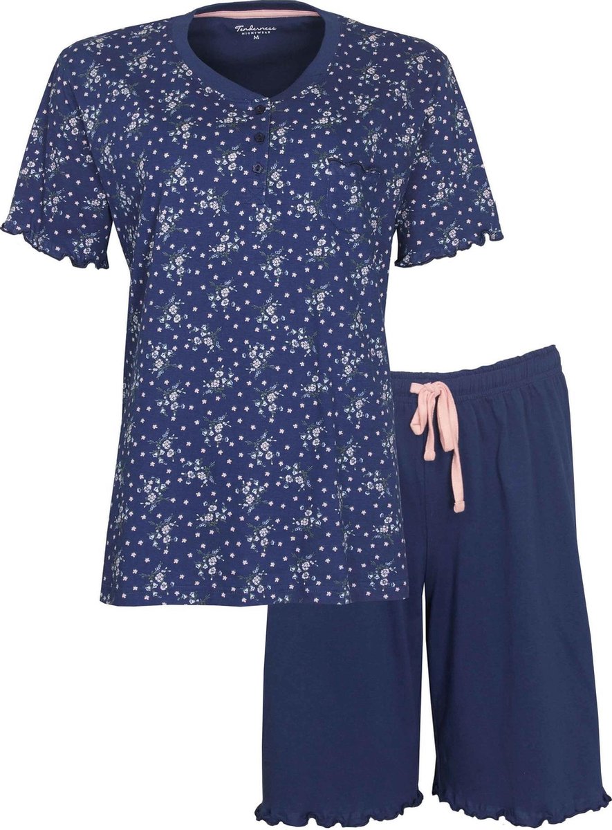 Tenderness Dames Shortama Blauw TESAD1005A Maten: XXL