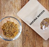 HAKUNA MATATA Oven gedroogde Meelwormen 120 gram - protein - duurzaam - insecten - snacks