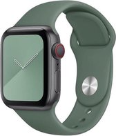 Geschikt voor Apple Watch Bandje / Apple Watch Band / iWatch bandje / Series 1 2 3 4 5 6 SE / Sport / Siliconen / Armband / Roestvrij / 42 mm / 44 mm / S/M - Dennegroen - Groen - D
