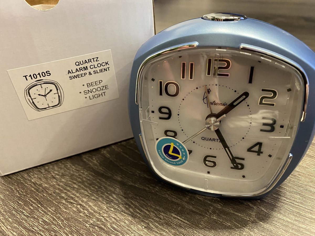 Just a Minute | Wekker | Zwart met stil uurwerk / De wekker beschikt Just a Minute | Wekker | Zwart met stil uurwerk / De wekker beschikt