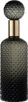 J-Line Fles Stop Ruit Glas Zwart/Goud Large