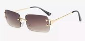 Heren zonnebrillen - Gold Brown - Dames zonnebrillen - Sunglasses - Luxe design - U400 protection - HD