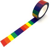 Washi Tape / Masking Tape | Rainbow / Regenboog | Bullet Journal | rol van 10 meter x 15 mm