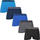 Gianvaglia 5 pack Boxershorts Microfiber Naadloos effen multicolor  M / L
