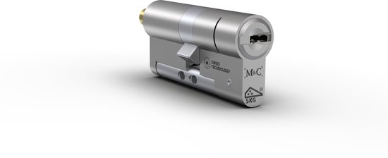 Tedee PRO Smartlock SET2 (zilver) Incl. Tedee Modulaire SKG3 cilinder | 3 sleutels | Bluetooth | HomeKit, Fibaro, Homey, Loxone - Tedee