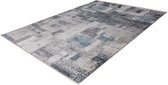 Lalee Medellin- Vloerkleed- perzisch- Superzacht- Vintage- look- laag polig- Tapijt- Karpet - 120x170 cm- Blauw zilver