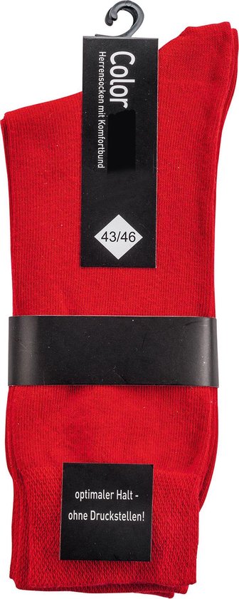 hebzuchtig Pedagogie Oraal Socks4Fun – 2 paar rode sokken – drukvrije boord - maat 35/38 | bol.com