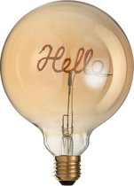 J-Line Ledlamp In Doos Hello Glas Geel/Goud E27