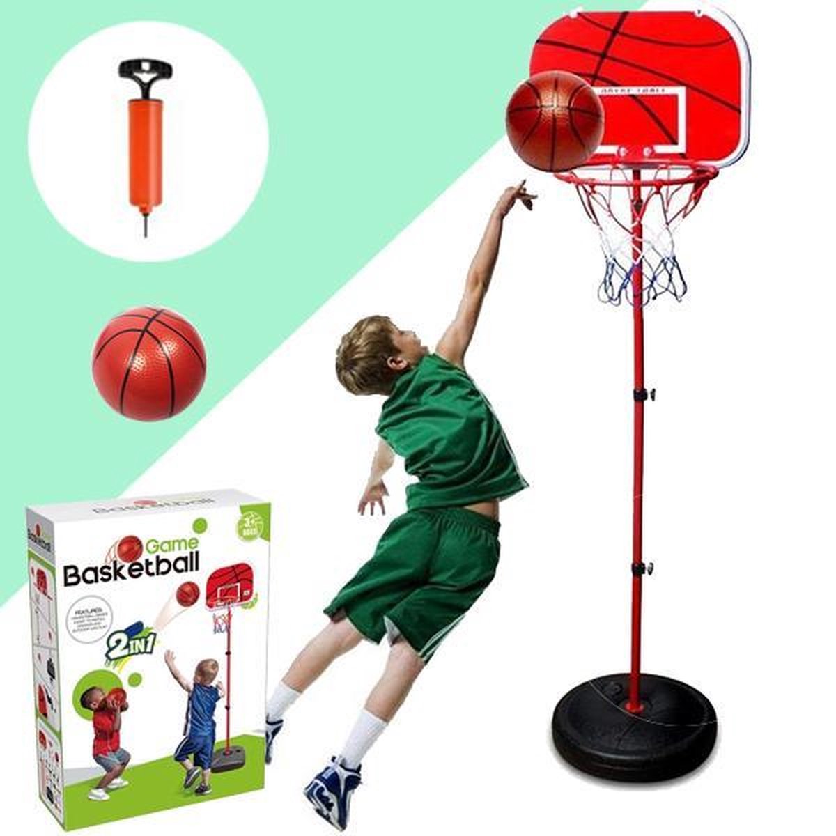 onderwerpen technisch Zich voorstellen Basketbalpaal - Basketbalring met standaard - Basketbalring op voet -  Basket voor... | bol.com