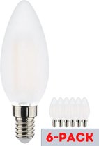 Proventa Longlife LED kaarslamp met kleine E14 fitting - Opaal glas - Voordeelverpakking - 6 stuks
