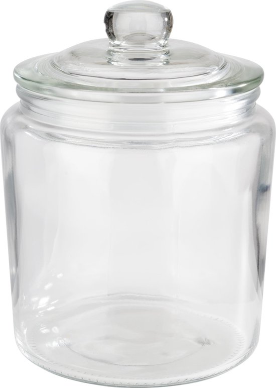 Bocaux de Bocaux de conservation - Couvercle hermétique - Pot de rangement - Glas - Ø11.5 cm