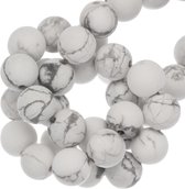 Perles givrées Howlite (10 mm) 36 pièces