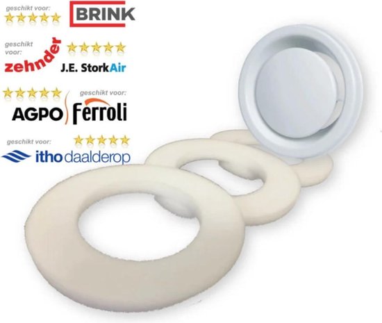 Foto: Stk 100 125 afdichting ring voor ventilatie ventiel stork air wtw