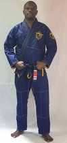 FT Power Jiu Jitsu Uniform Pearl wave series Blue Size A2