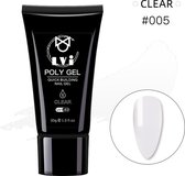Elvi Polygel Clear 30gr  - Nagelverlenging - UV/Led nagel poly gel kleur transparant-Quick Extension