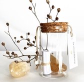 Jar of Confidence - Citrine (luck, confidence, success, creativity, gemstone, crystal, tumbled, christmas, present)