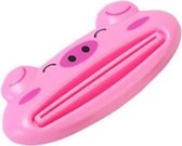 2 Stuks - Tandpasta knijpers - Cartoon - Varkentje - Tandpasta squeezer - Tandpasta dispenser - Tandpasta squeezer voor kinderen - Tube knijper - Tandpasta uitknijper - Tubeknijper - Roze
