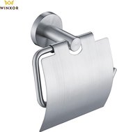Winxor - Toiletrolhouder - WC rolhouder - RVS - Mat