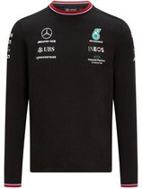 Mercedes GP Team Mens Long Sleeve T-shirt Black-4 M