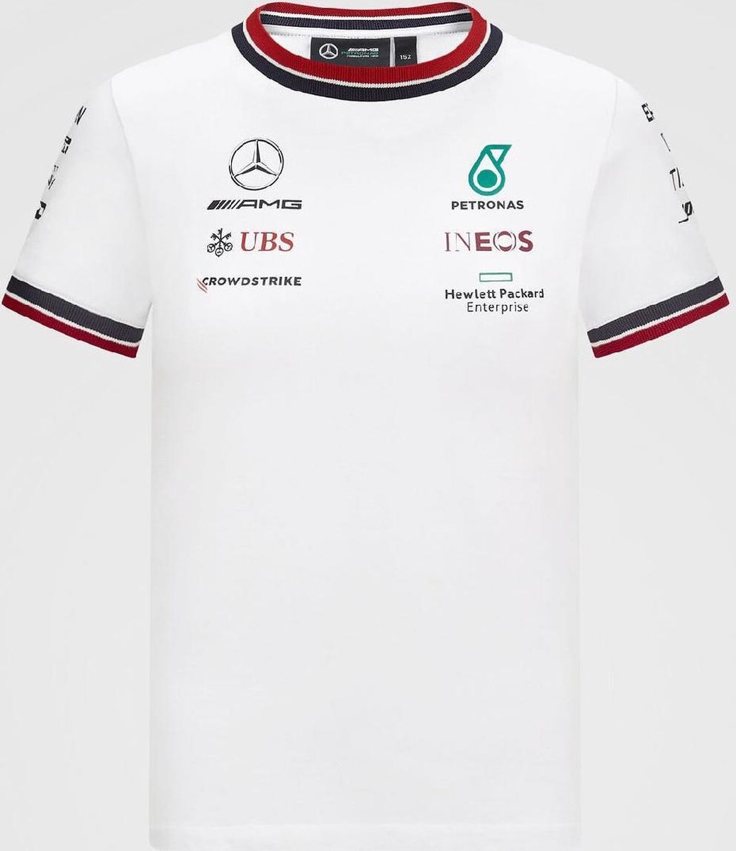 Mercedes GP Team Kids Driver T-shirt White-116