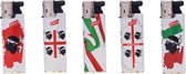 Slidecap aanstekers - Lighters - Prof - 50 stuks - Sardegna flag design