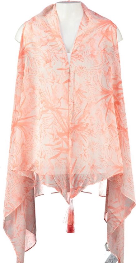 Guess polyester poncho blouse koraalroze one size = s/m/l - Maat one size |  bol.com
