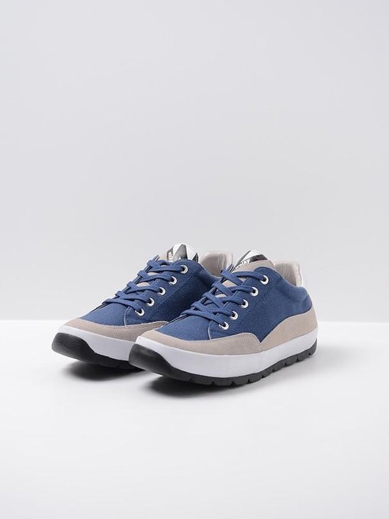 Wolky Veterschoenen Babati blauw canvas/suede | bol.com