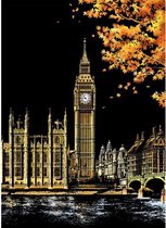 Scratch Art  London - 410 x 285 mm - Kras tekeningen - Scratch painting