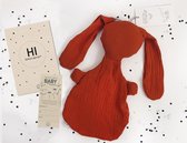 kraamcadeautip | hippe kleur kraamcadeau | babyshower | roest | hydrofiel | geboorte kado | origineel kraamcadeau | feestelijk verpakt kraamcadeau
