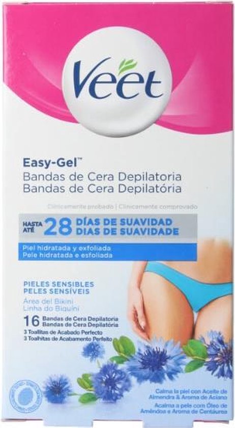 Easy Gelwax Huid Oksels en Bikinilijn Wasstrips (pakket van 16) |