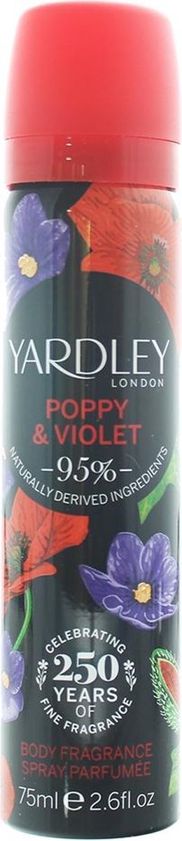 Yardley Poppy & Violet by Yardley London 77 ml - Body Fragrance Spray