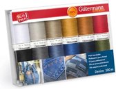 Gutermann Naaigarenset Denim 12 st.