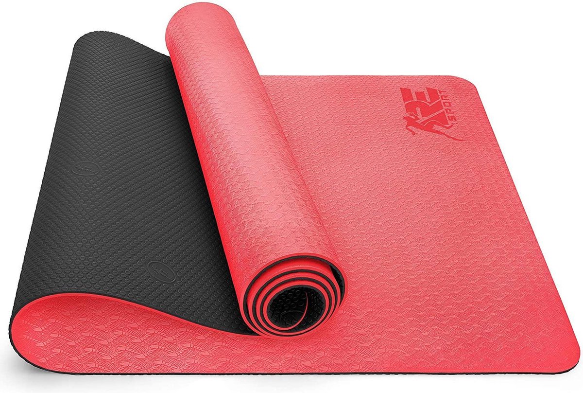 Sens Design yogamat sportmat fitnessmat - rood/zwart