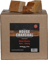 Rookhout chunks Kersen - Chunks Cherry smoking wood - 2,5 kg