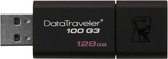 Kingston DataTraveler 100 G3 128GB USB Stick 3.0 Flash Drive - Zwart