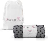Yoga Handdoek Yoga Towel Anti Slip voor Mat - Grijs - 180 x 60 cm - Shanta Jiva ©