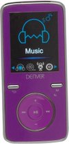 Denver MP4 Spelers 4gb +- 1000 nummers Paars + Earphones