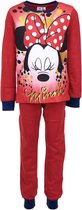 Disney Minnie Mouse pyjama - katoen - glitterprint - rood - maat 122/128 (8 jaar)