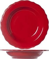 Juliet Rood Diep Bord - Blinkend - Ø 23cm