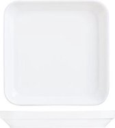 Restaurant Uni Vierkant Dinerbord - Ø 20 cm - Wit