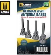 German WWII Antenna Bases - Scale 1/35 - Ammo by Mig Jimenez - A.MIG-8113