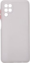 Shop4 - Geschikt voor Samsung Galaxy A12 Hoesje - Bumper Back Case Wit
