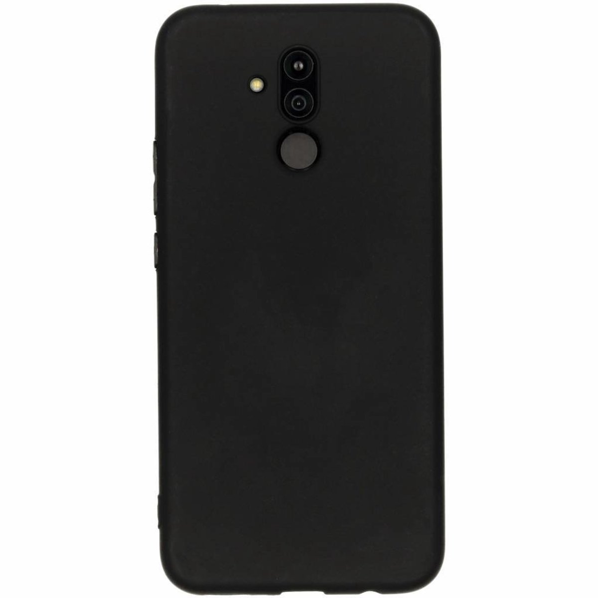 Hoesje Siliconen Geschikt voor Huawei Mate 20 Lite - Color Backcover - Zwart