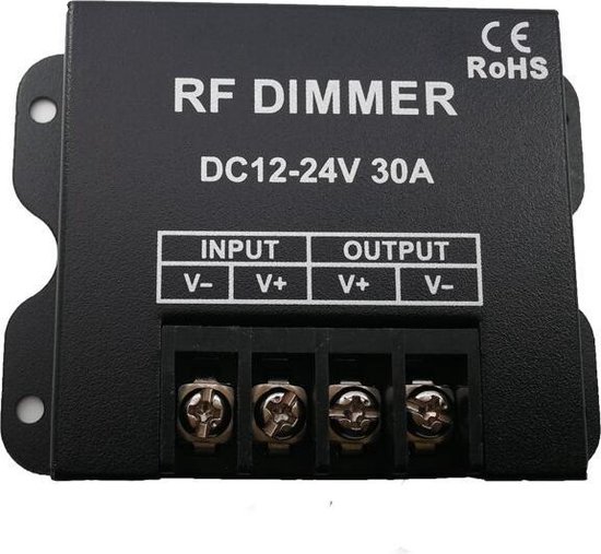 DC 12V 24V Wireless LED Dimmer with Remote Control, RF Touch LED Light Controller Dimming Controller for LED Strip Light