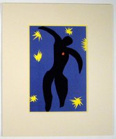 Poster in dubbel passe-partout - Henri Matisse - Icarus, 1943 - Kunst  - 50 x 60 cm