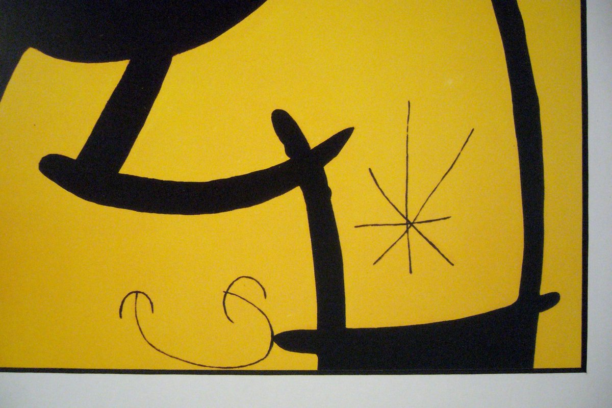 Catch Projecten Poster in dubbel passe-partout - Miro - Vuelo de pajaros - Kunst - 50 x 60 cm Kleur