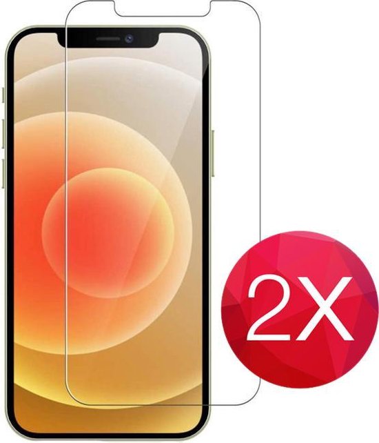 2 PACK - Tempered glass screenprotector geschikt voor iPhone 12 Pro Max (6.7)