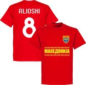 Noord Macedonië Alioshi 8 Team T-Shirt - Rood - Kinderen - 140